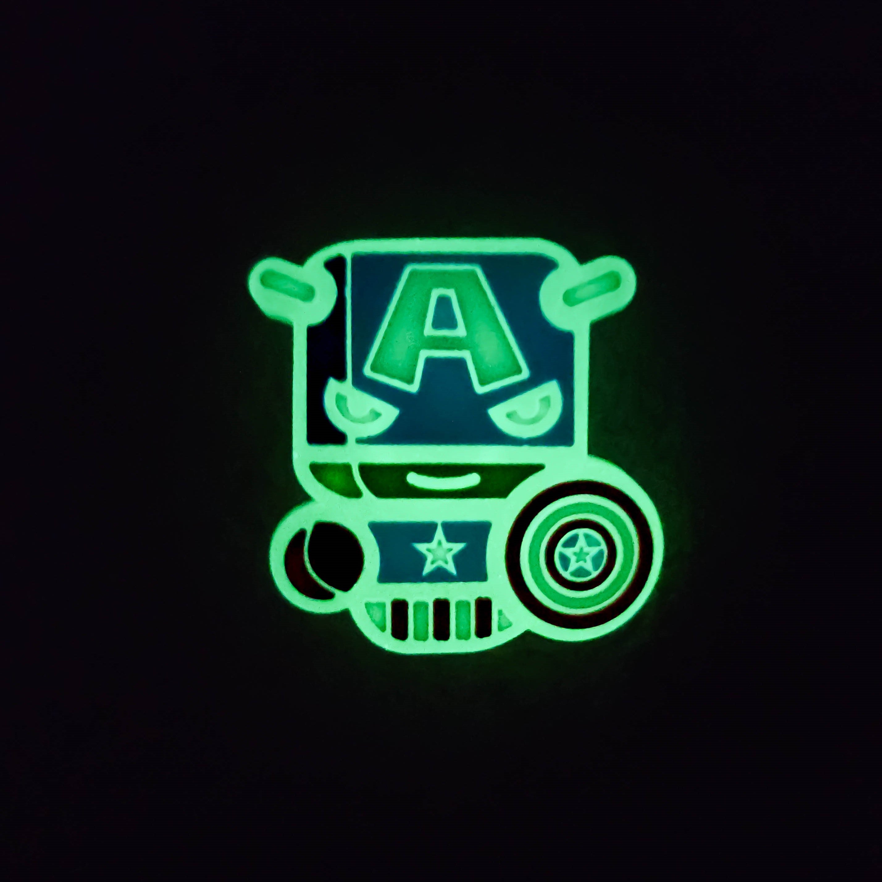 Star Shield Hero Glowing Shoe Charm