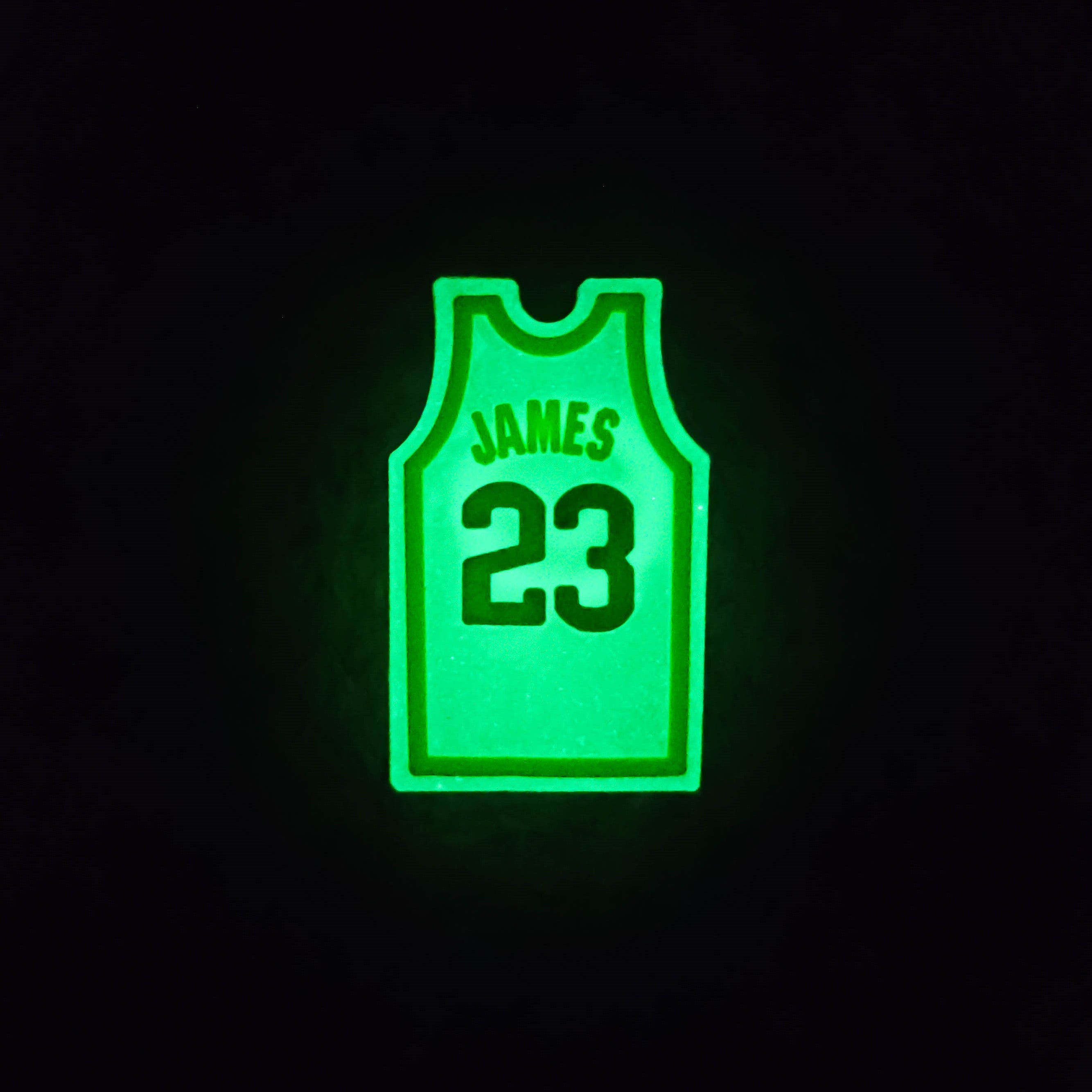Basketball #23 Jersey Glowing Charm