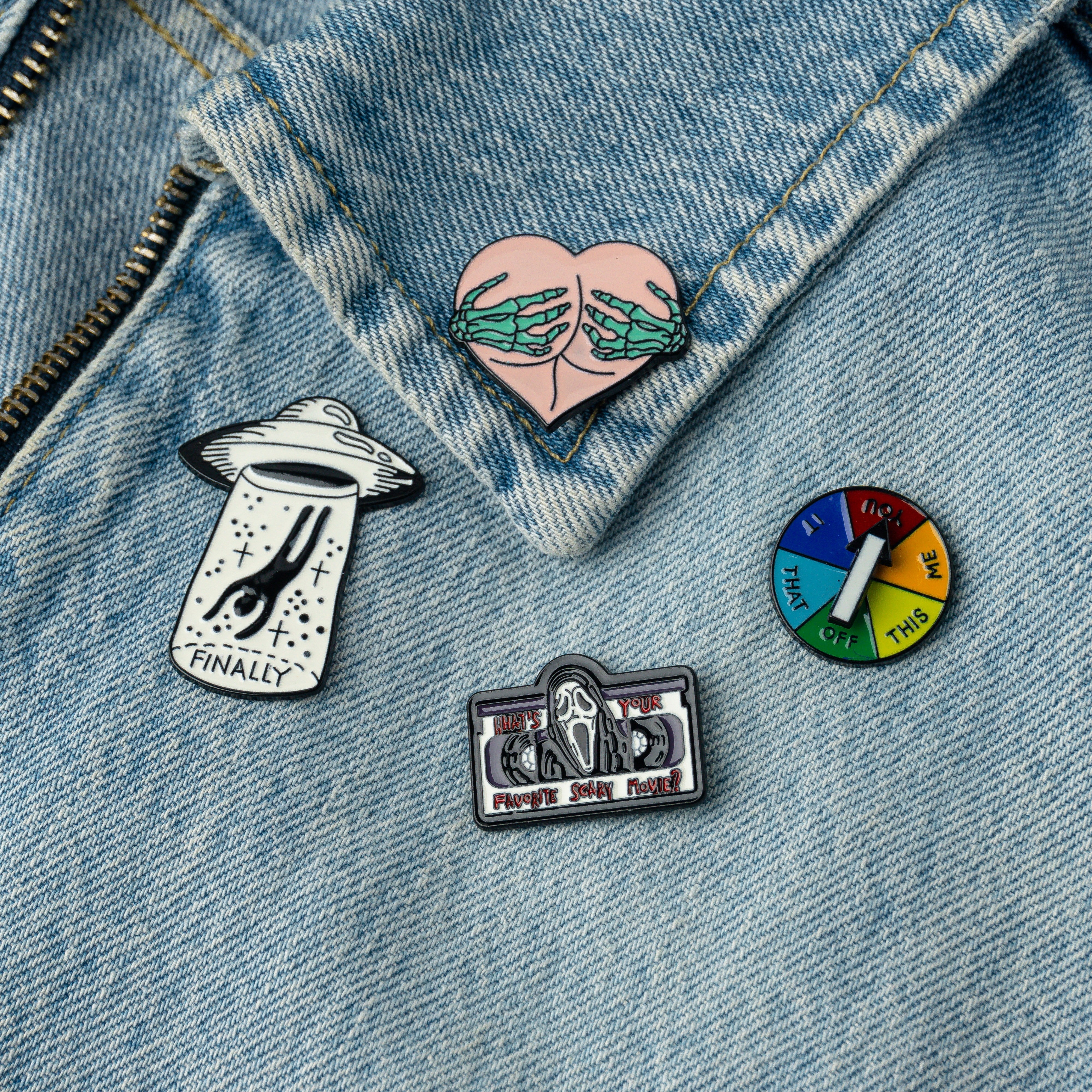 Word Spinner Enamel Pin