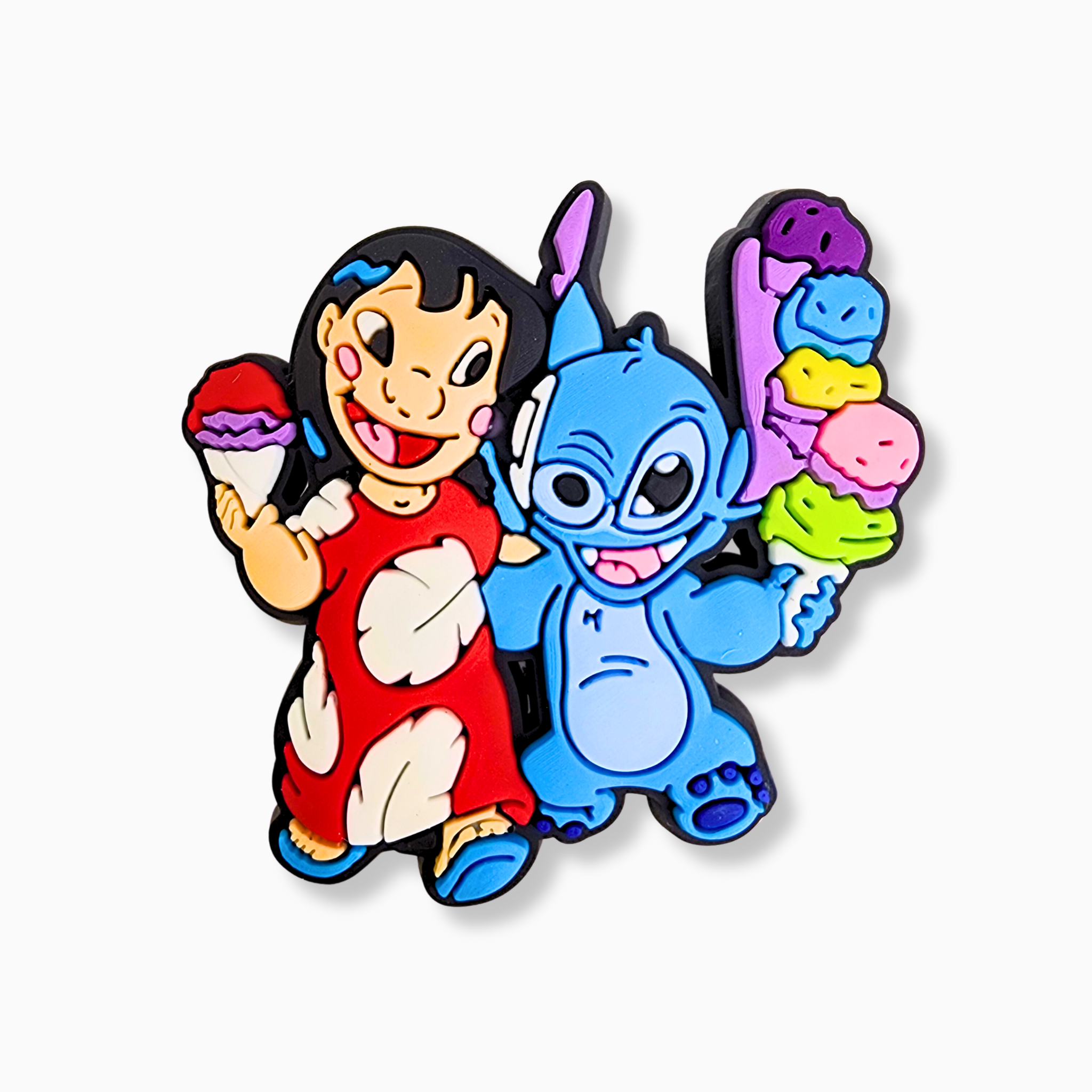 Blue Alien & Island Girl Charm