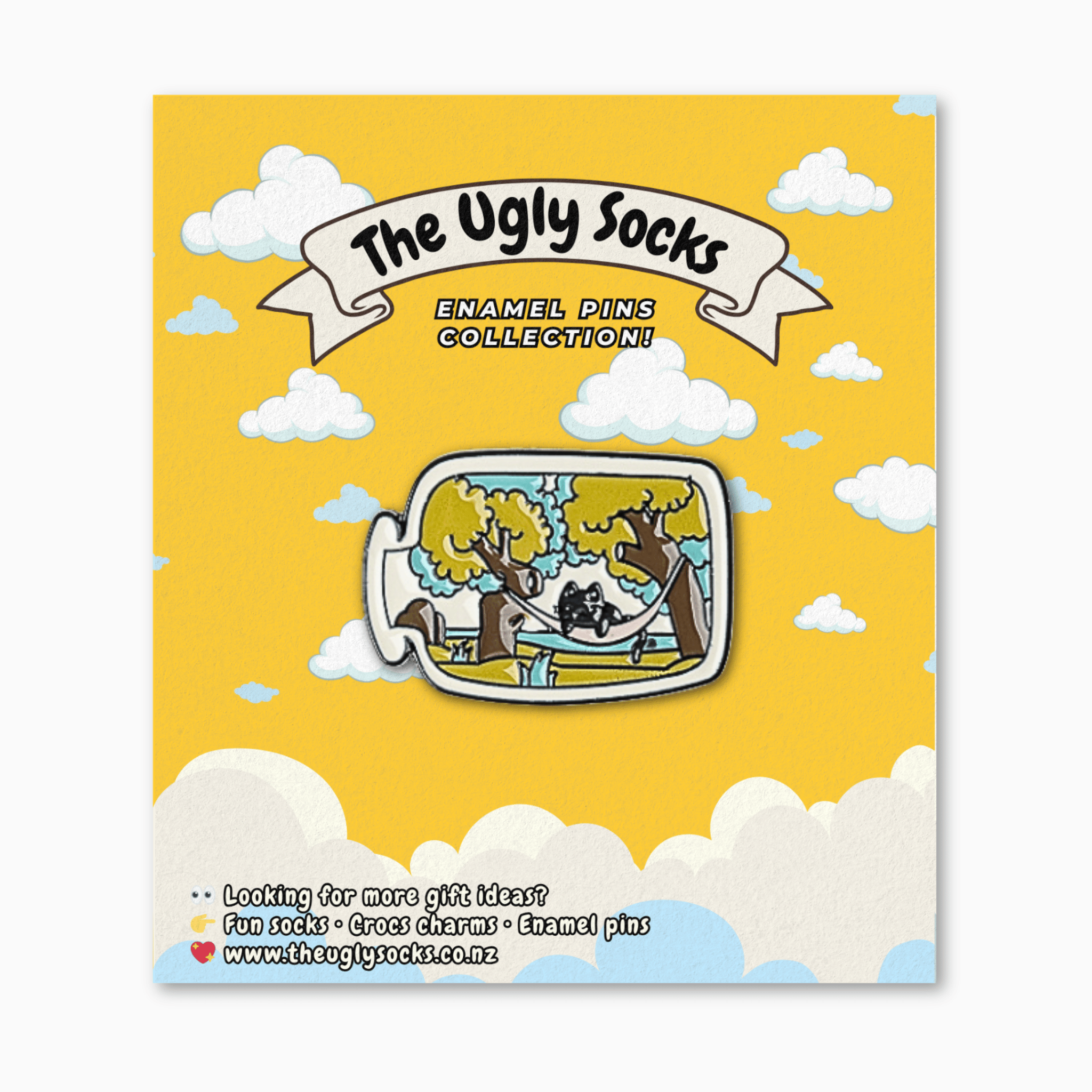 Sleeping Cat Enamel Pin