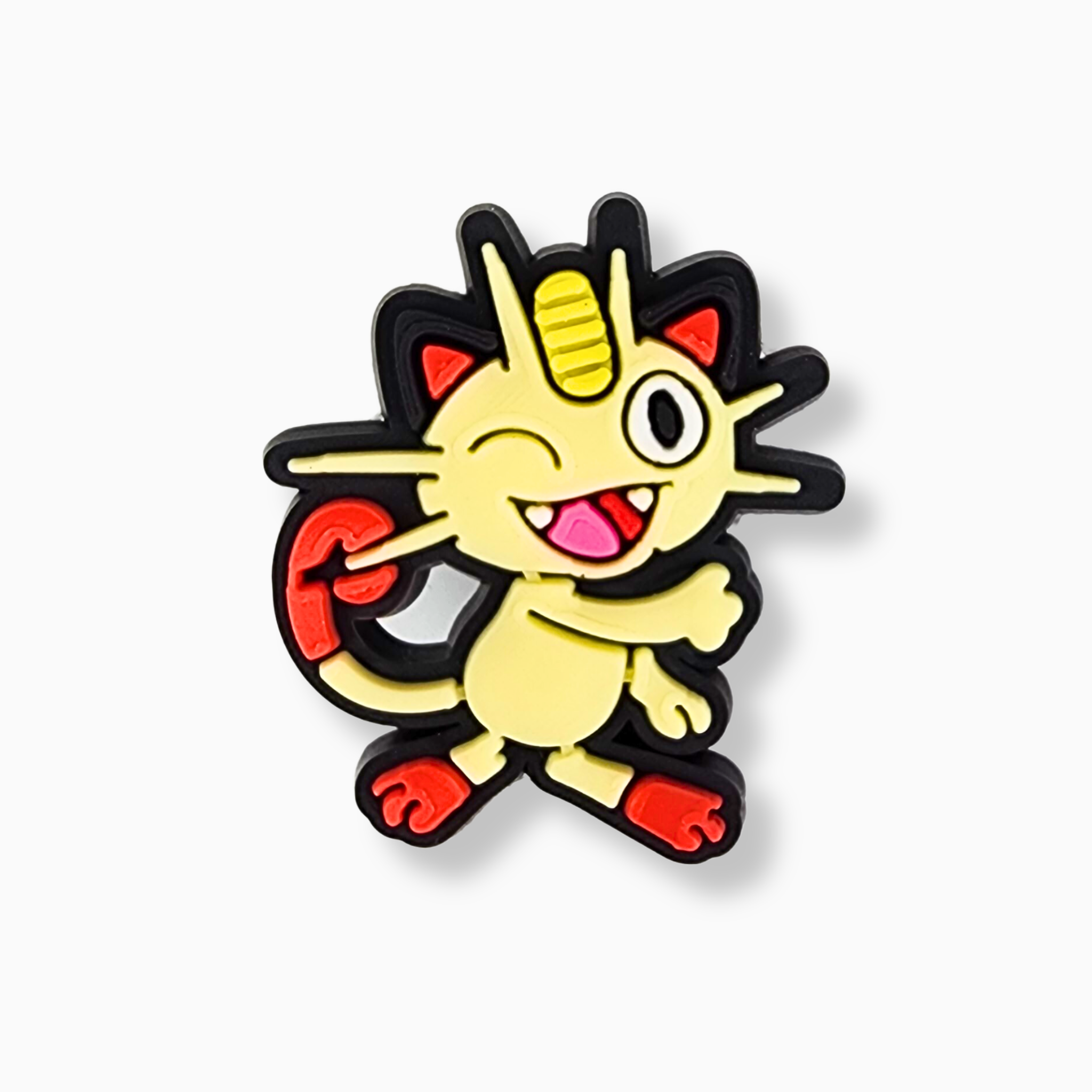 Coin-Scratching Cat Monster Charm