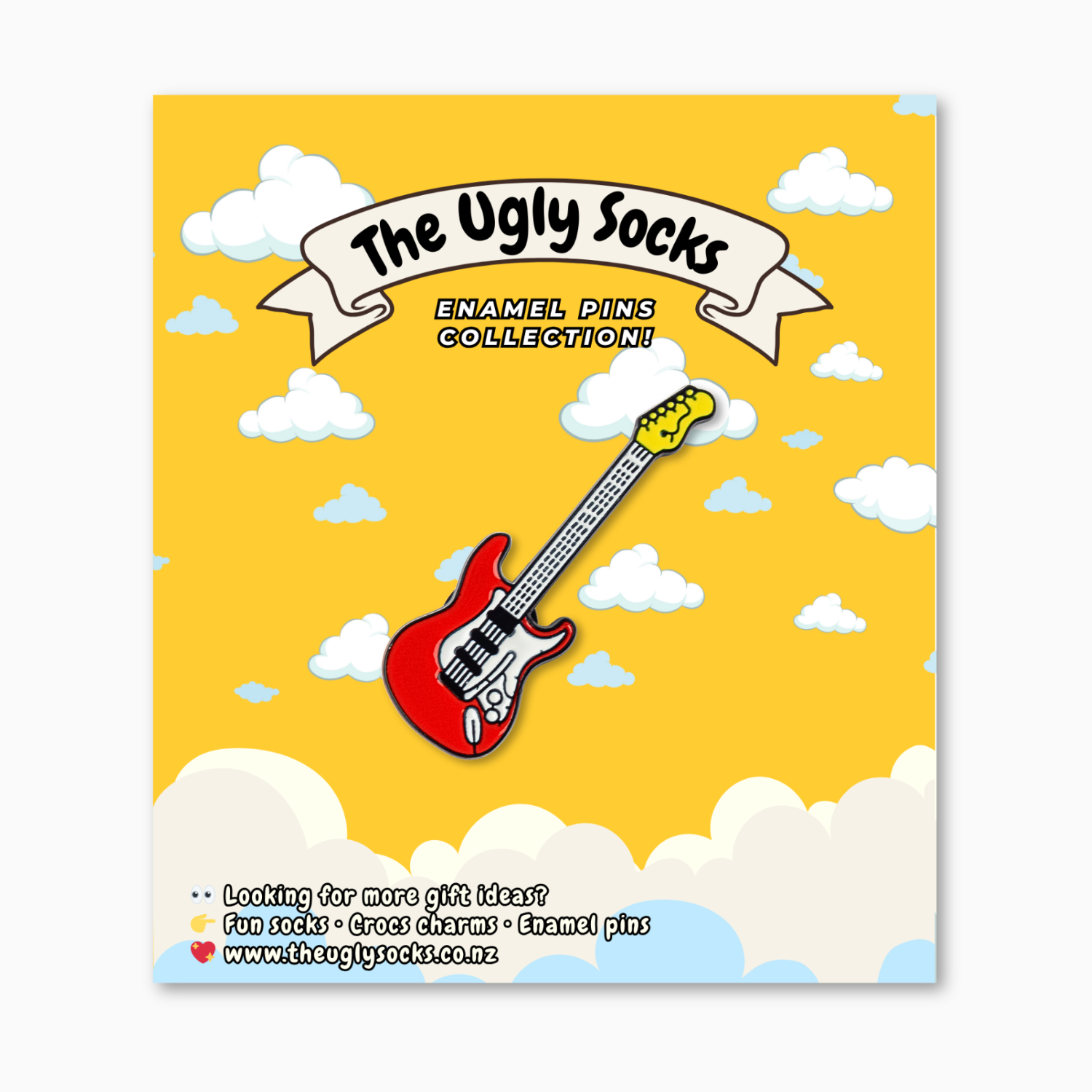 Electric Guitar Enamel Pin