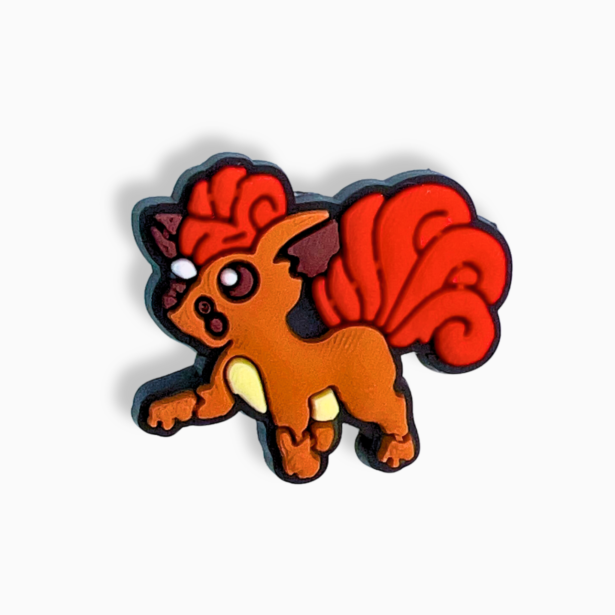 Orange Fire Fox Monster Charm