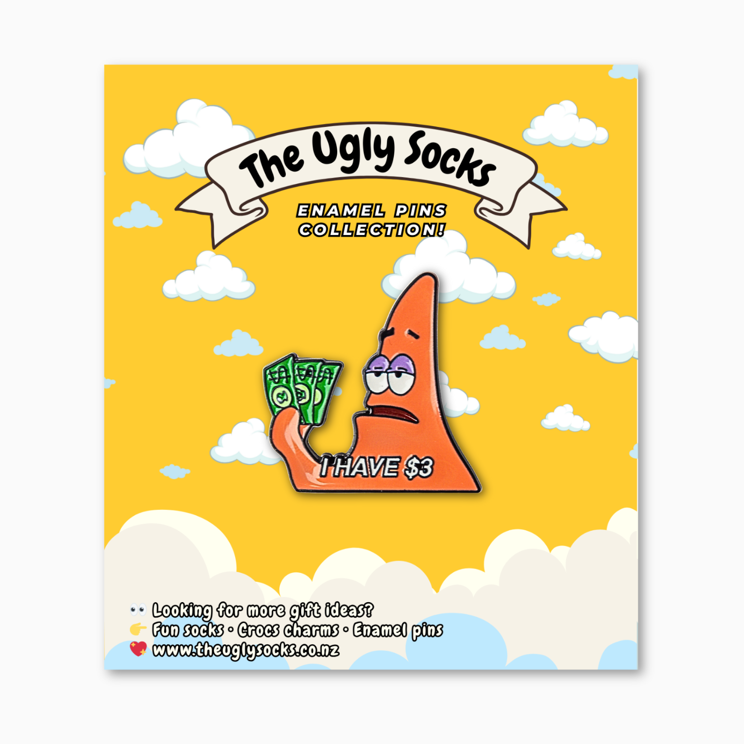 Patrick Star Enamel Pins