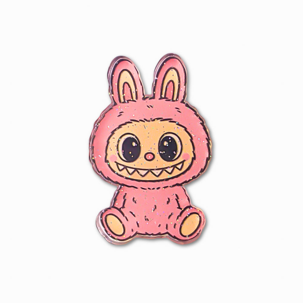 Pink Labubu Acrylic Charm