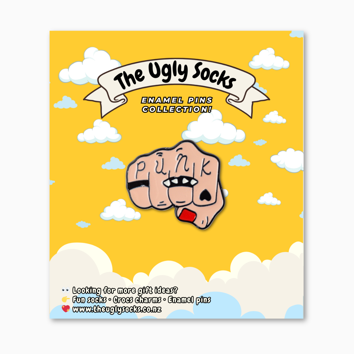 Punk Fist Enamel Pin