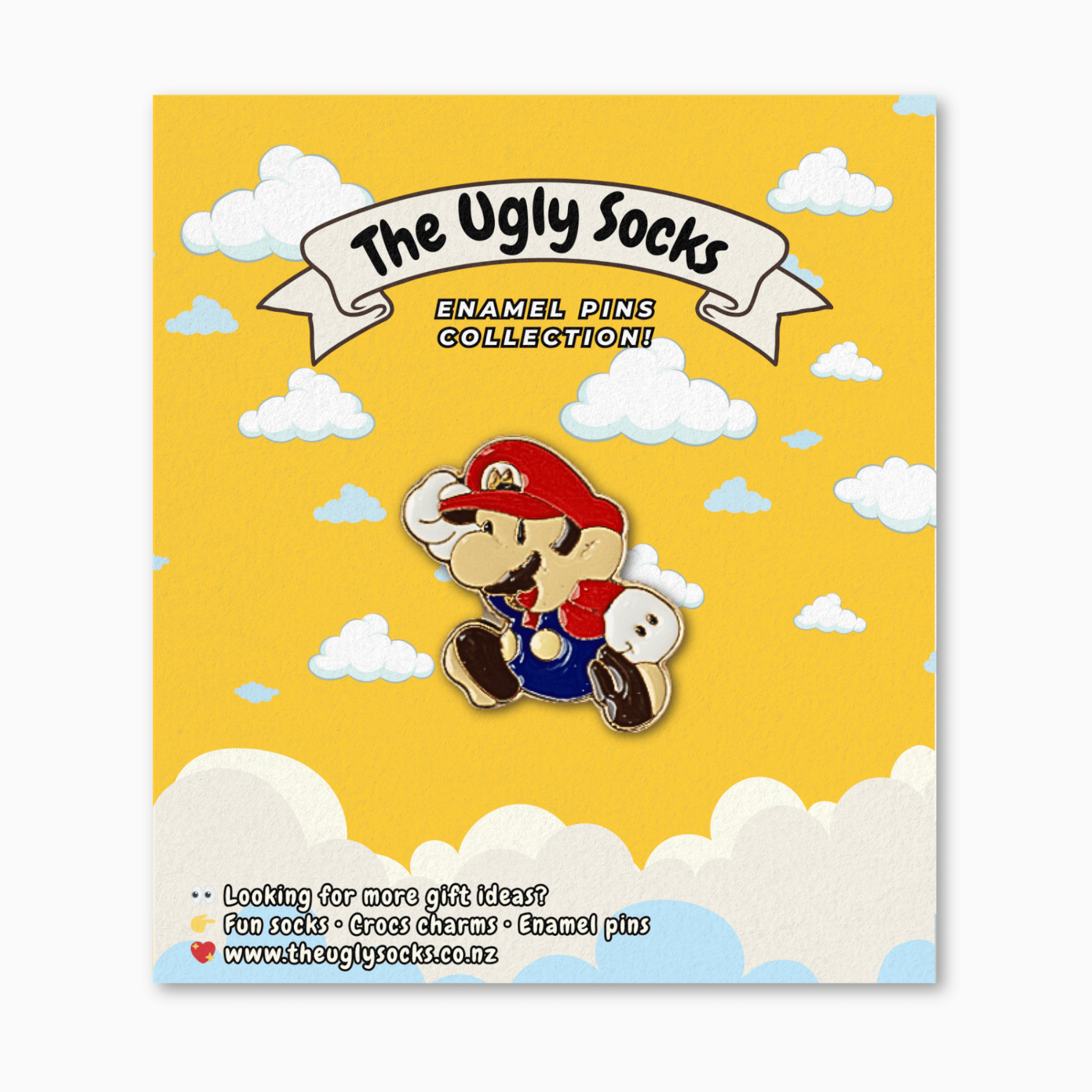 Retro Plumber Hero Enamel Pin