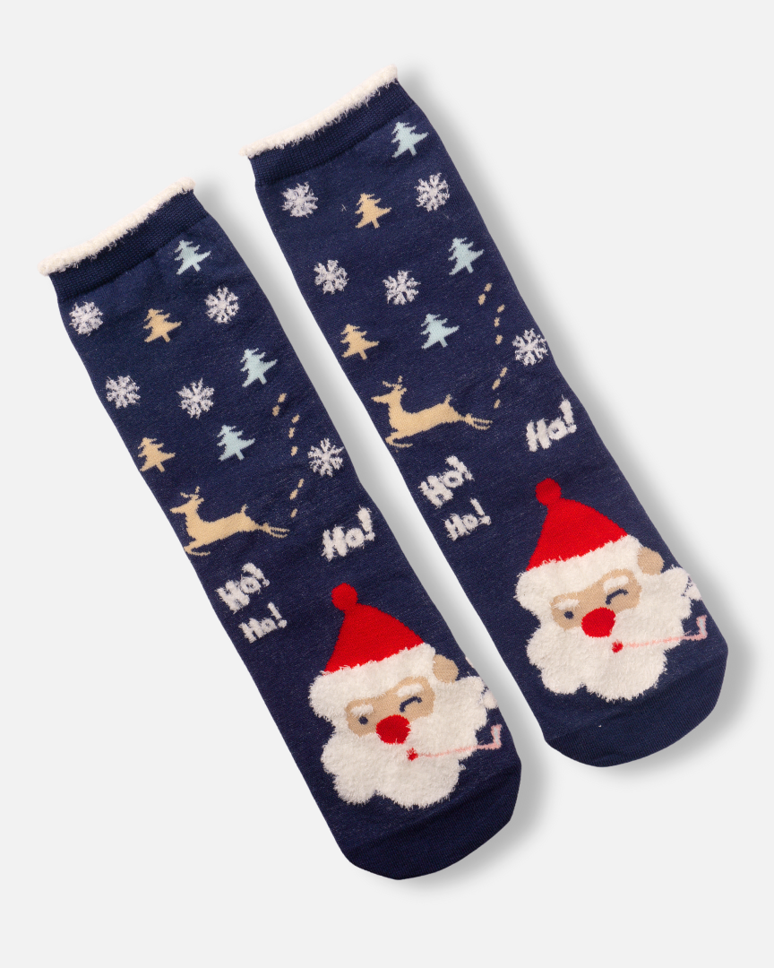 Cute Santa Face Socks
