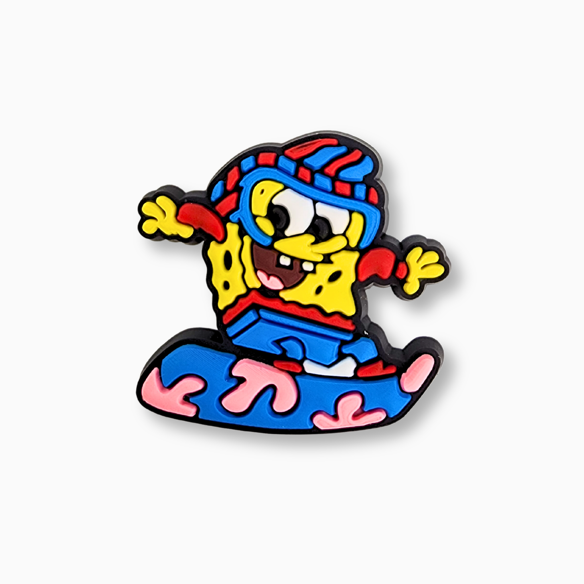 SpongeBob Snowboard Charm
