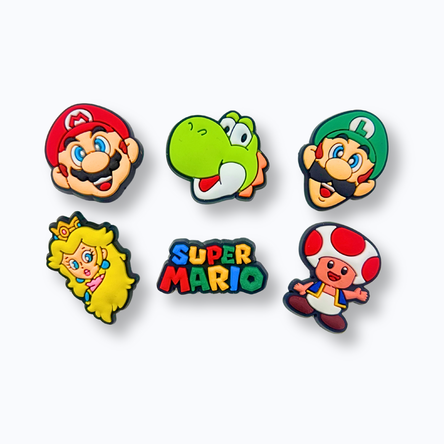 Video Game Characters 6-Piece Shoe Charm Bundle
