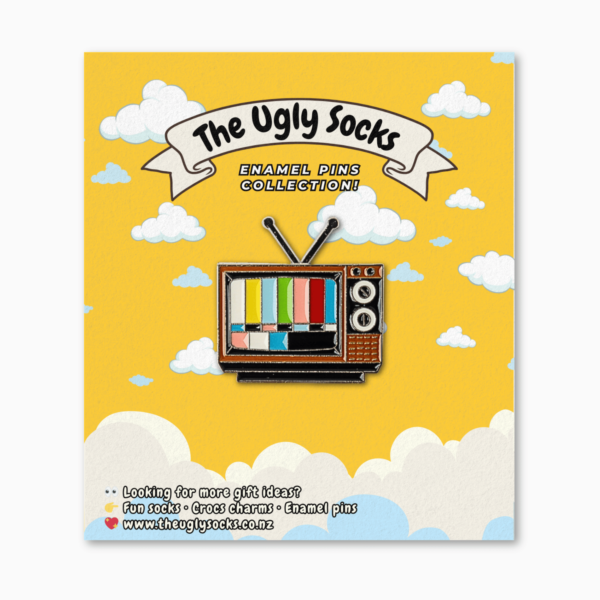 Vintage TV Enamel Pin