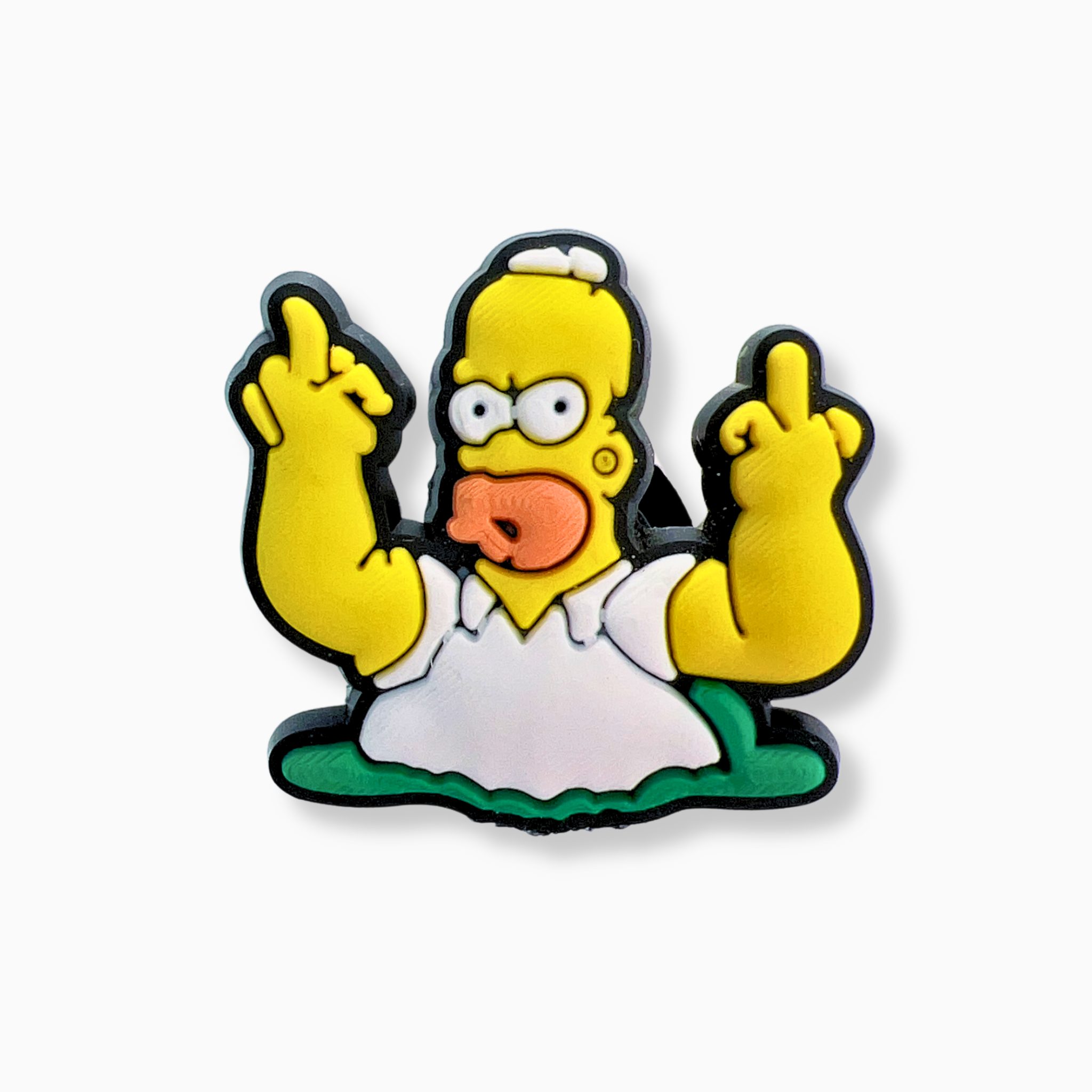 Yellow Cartoon Dad Shoe Charm