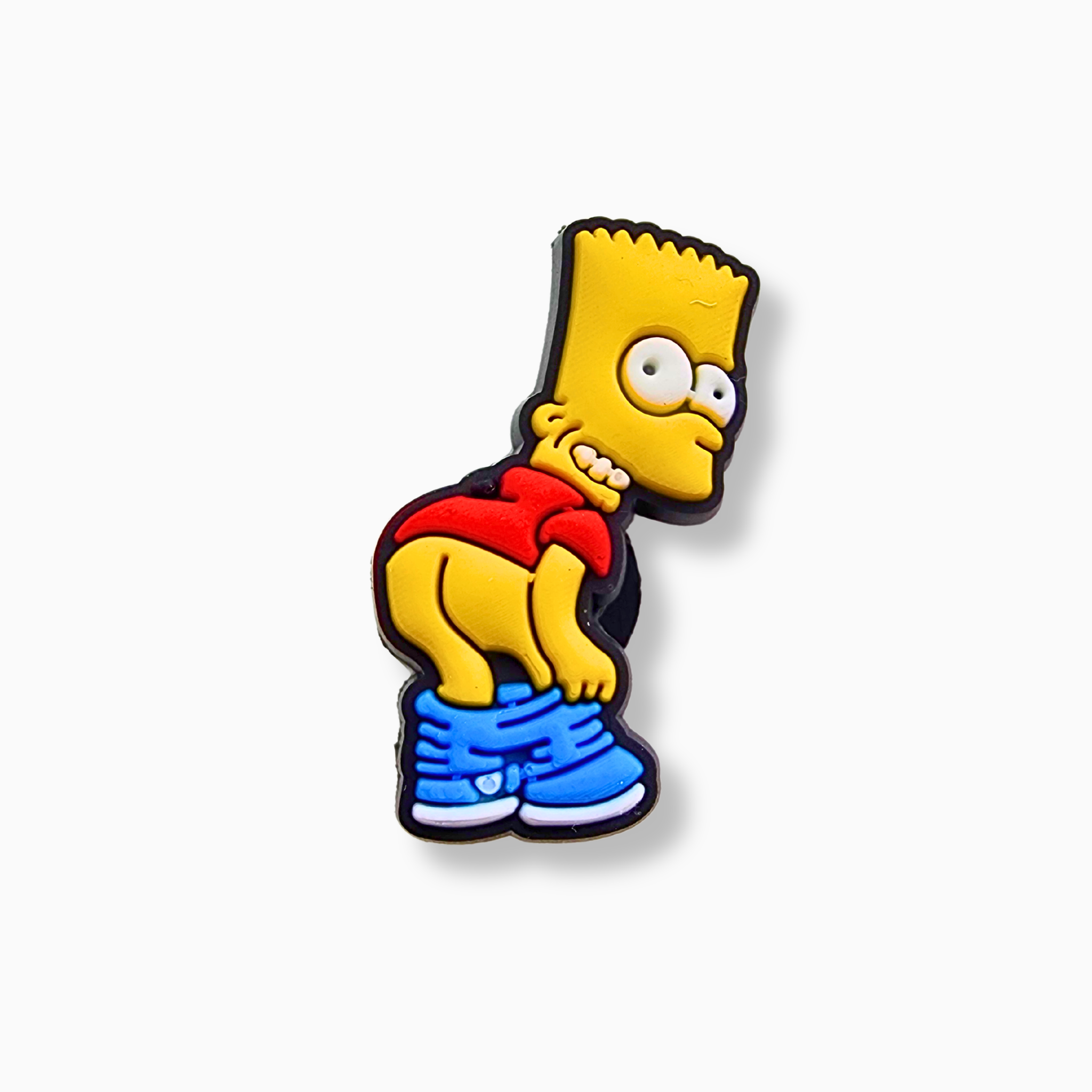 Yellow Cartoon Funny Boy Shoes Charm