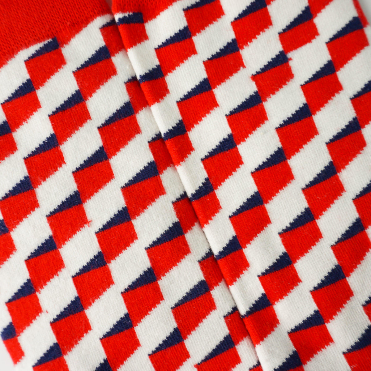 Cube Pattern Socks