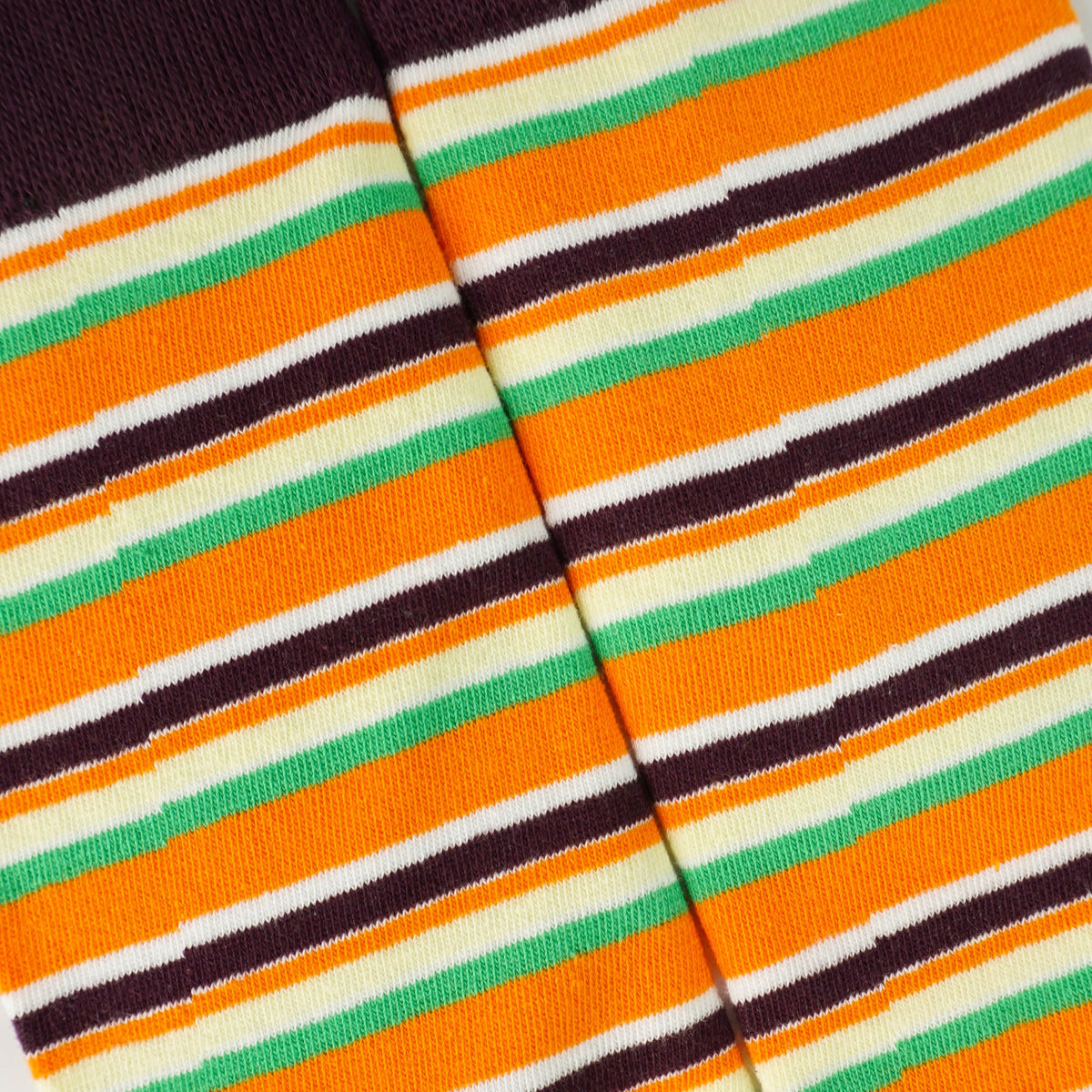 Orange Stripe Socks