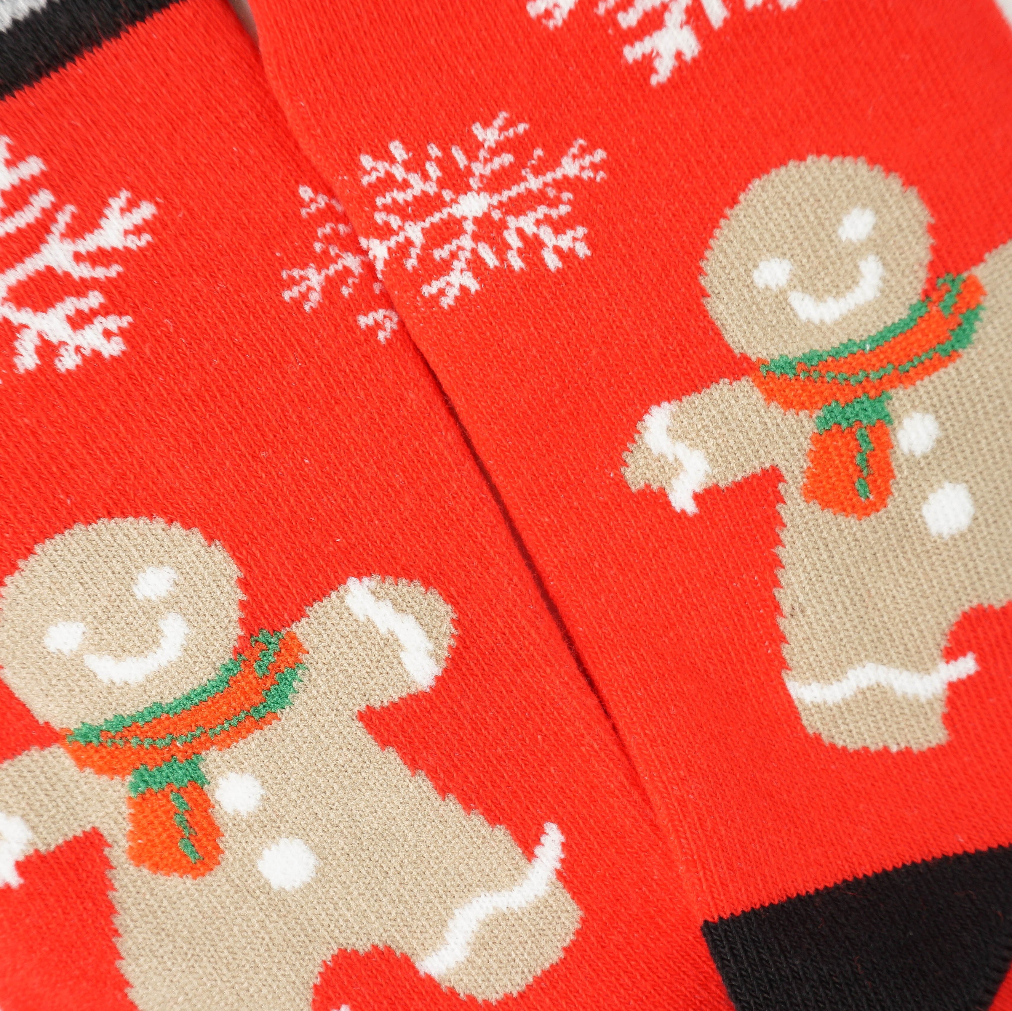 Cute Gingerbread Man Socks