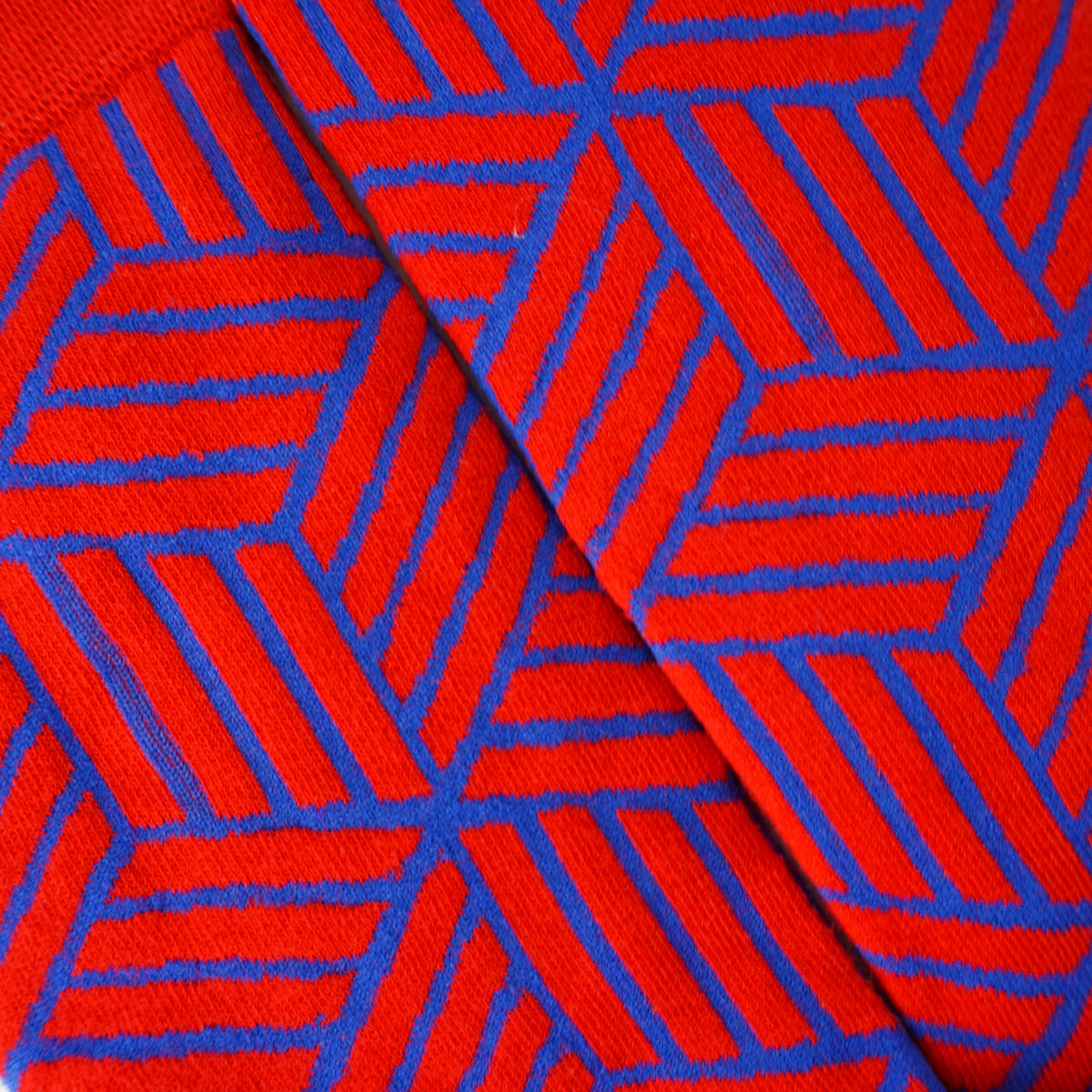 Dizzy Red Pattern Socks