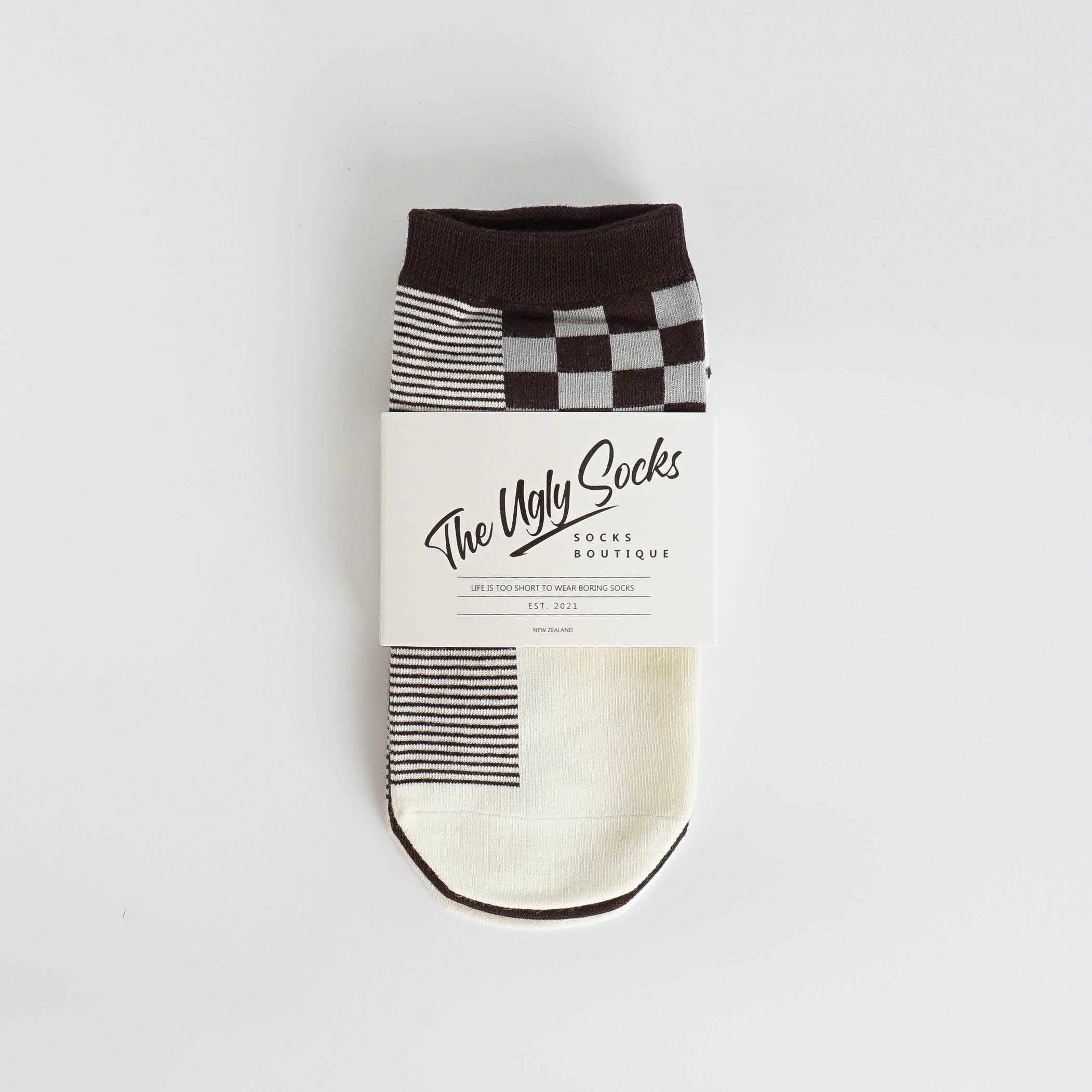 Asymmetrical Ankle Socks