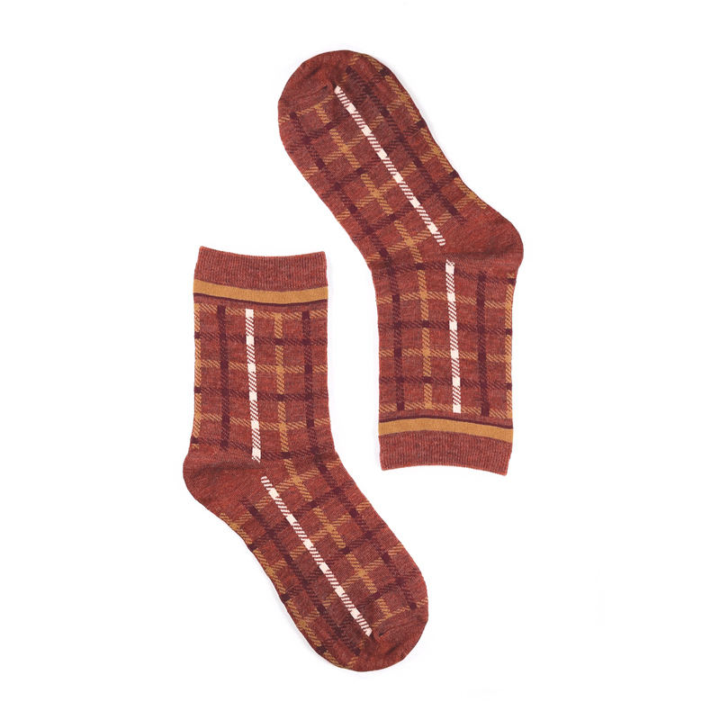 Tartan Pattern Socks