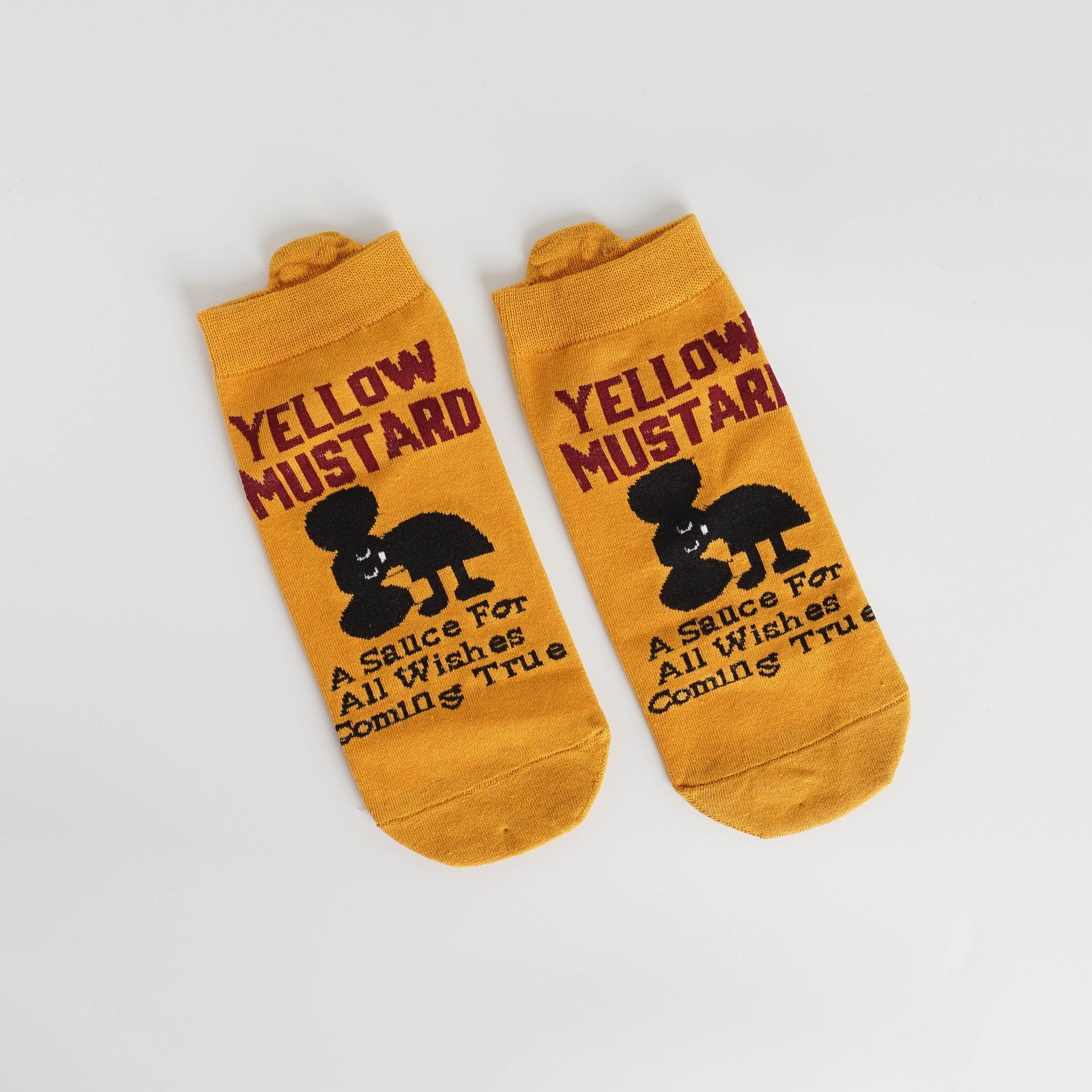 Yellow Mustard Ankle Socks