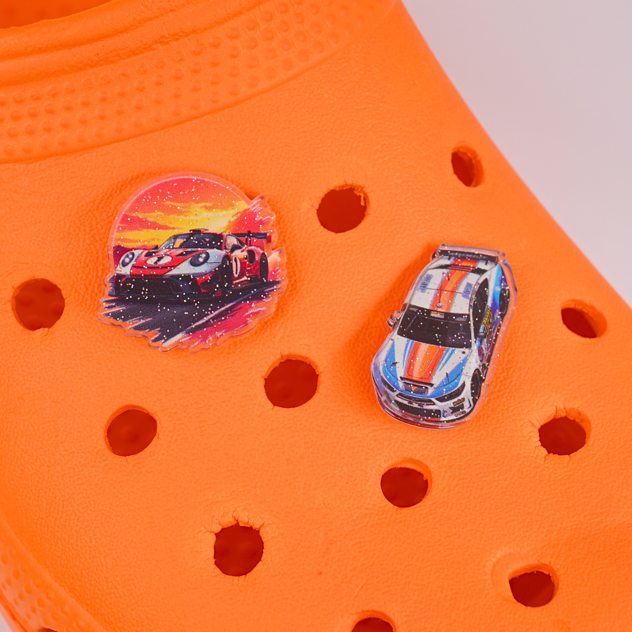 Blue Sport Car Acrylic Charm