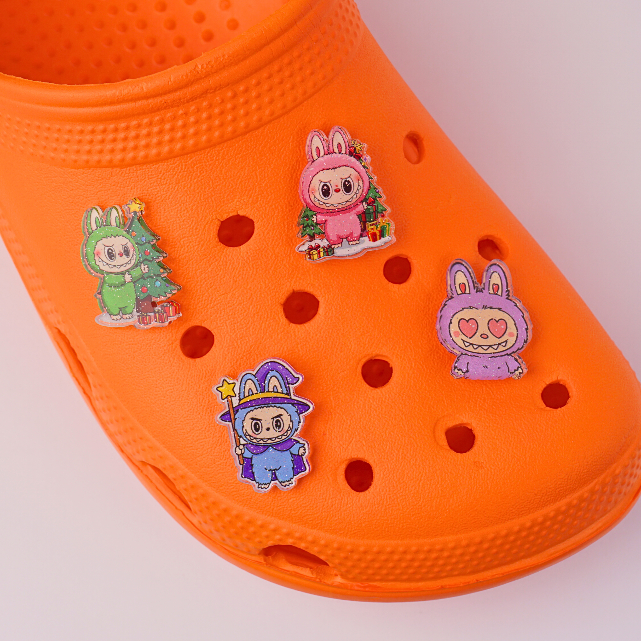 Green Christmas Labubu Acrylic Charm