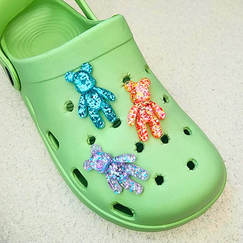Glitter bears charm