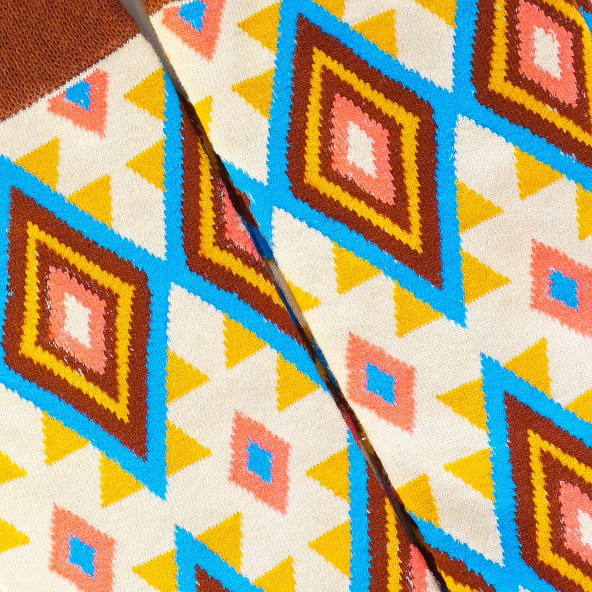 Brown Pattern Socks
