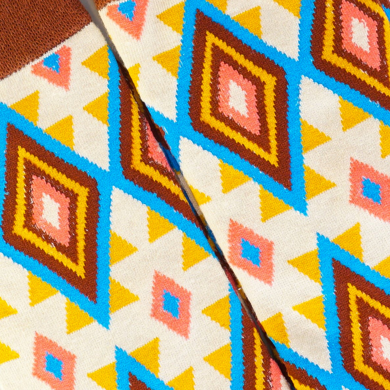 Brown Pattern Socks