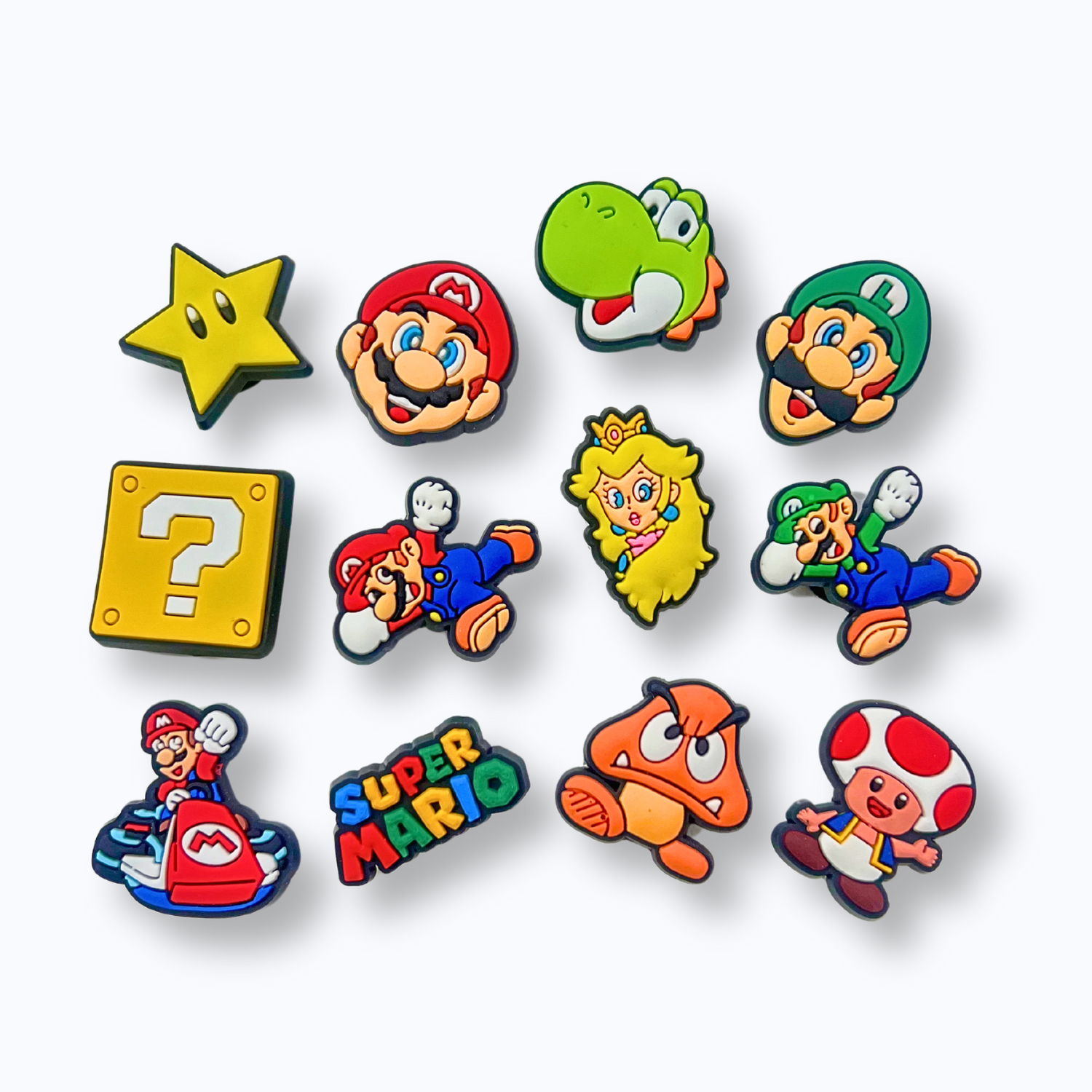 Video Game Characters 12-Piece Shoe Charm Bundle