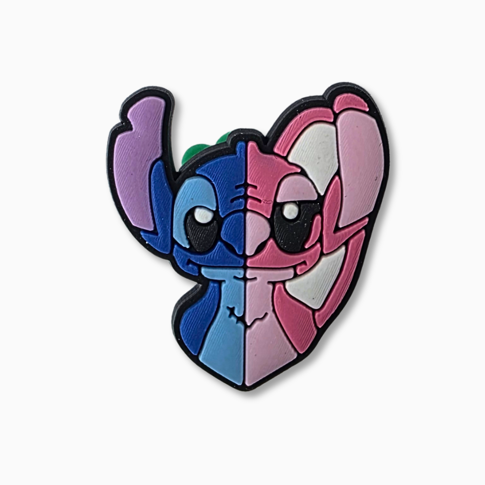 Stitch & Angel Charm