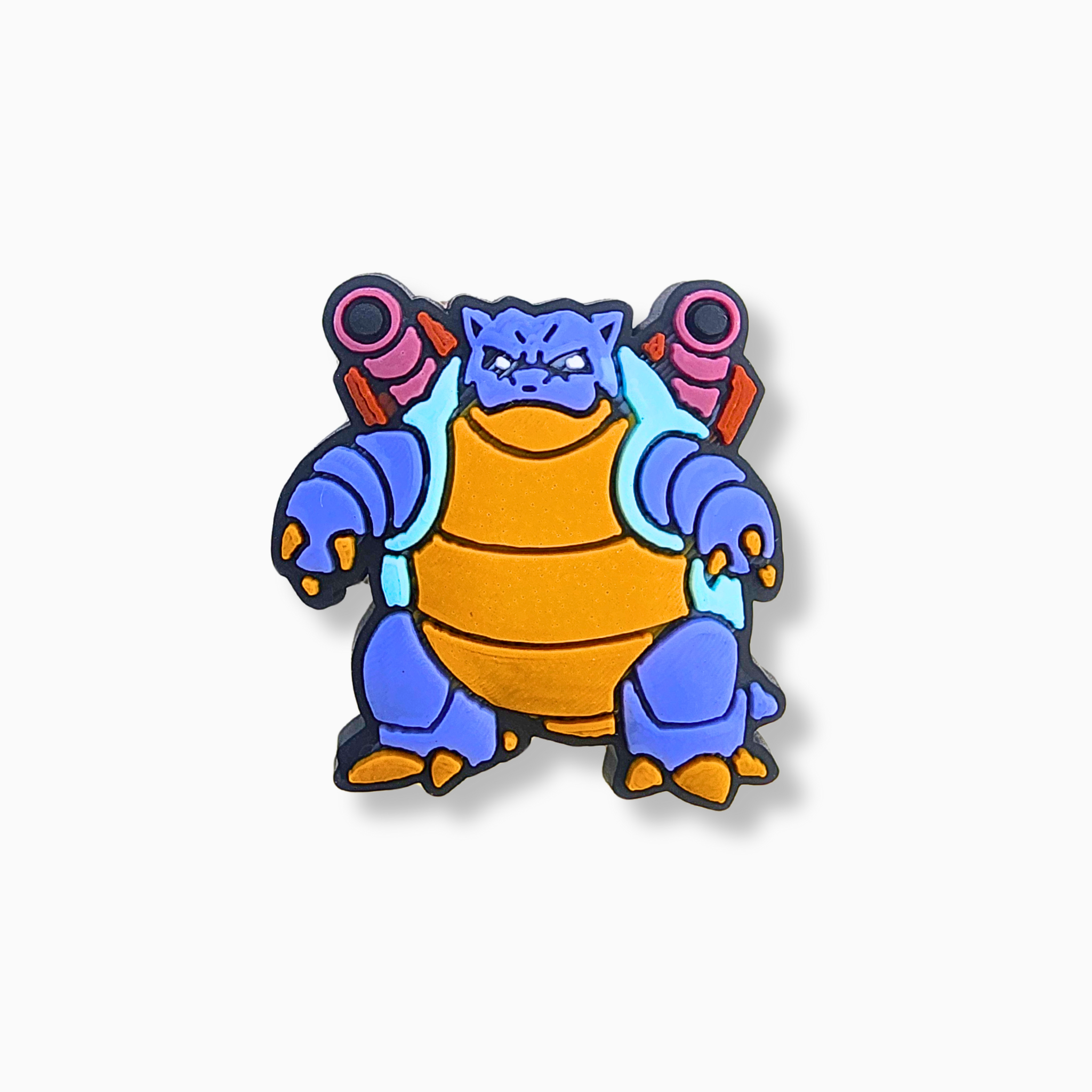 Blue Water Cannon Turtle Charm