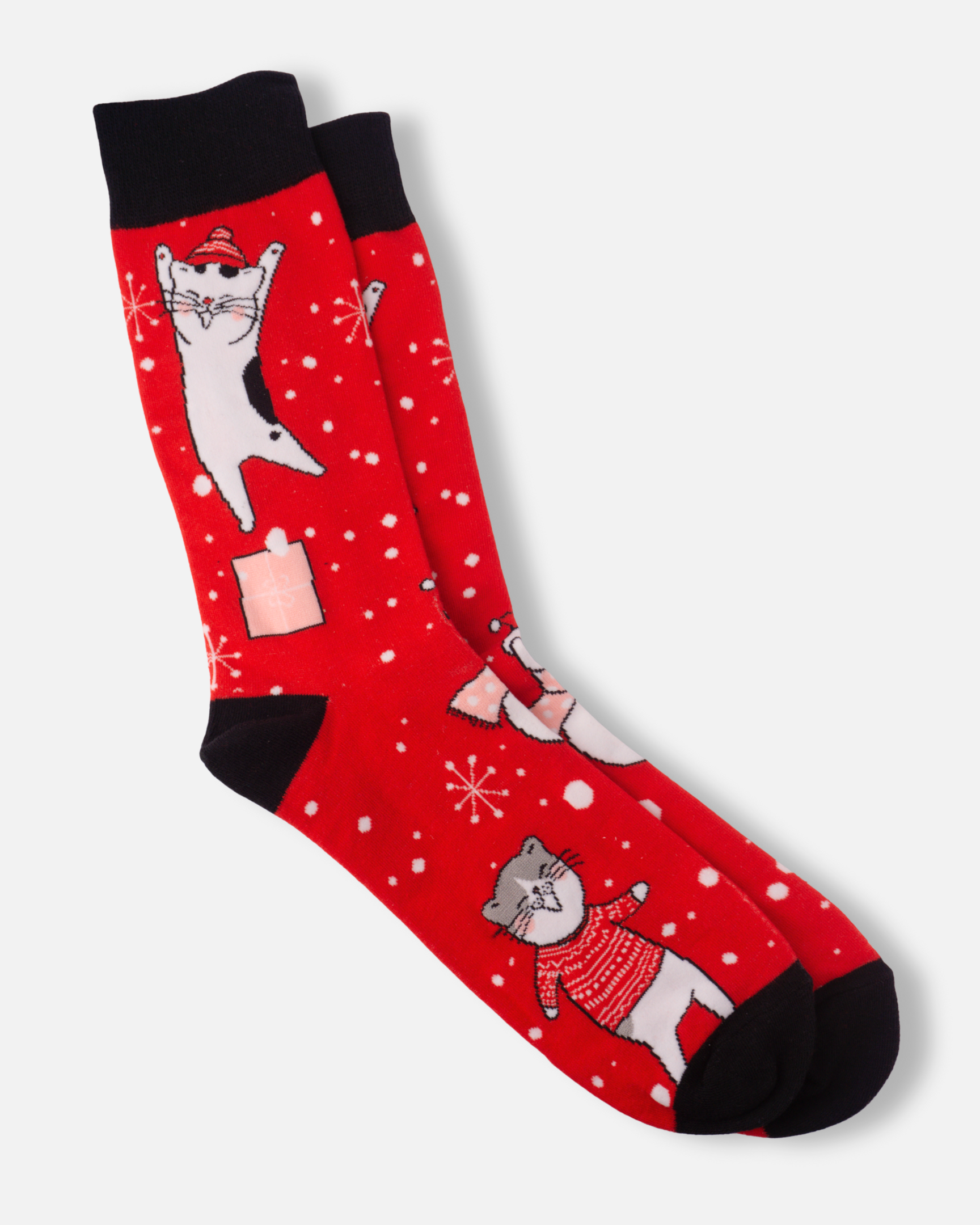 Christmas Cat Socks