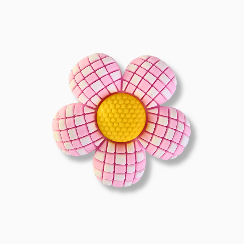 Checkered Daisy Charm