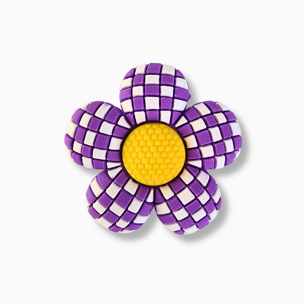 Checkered Daisy Charm