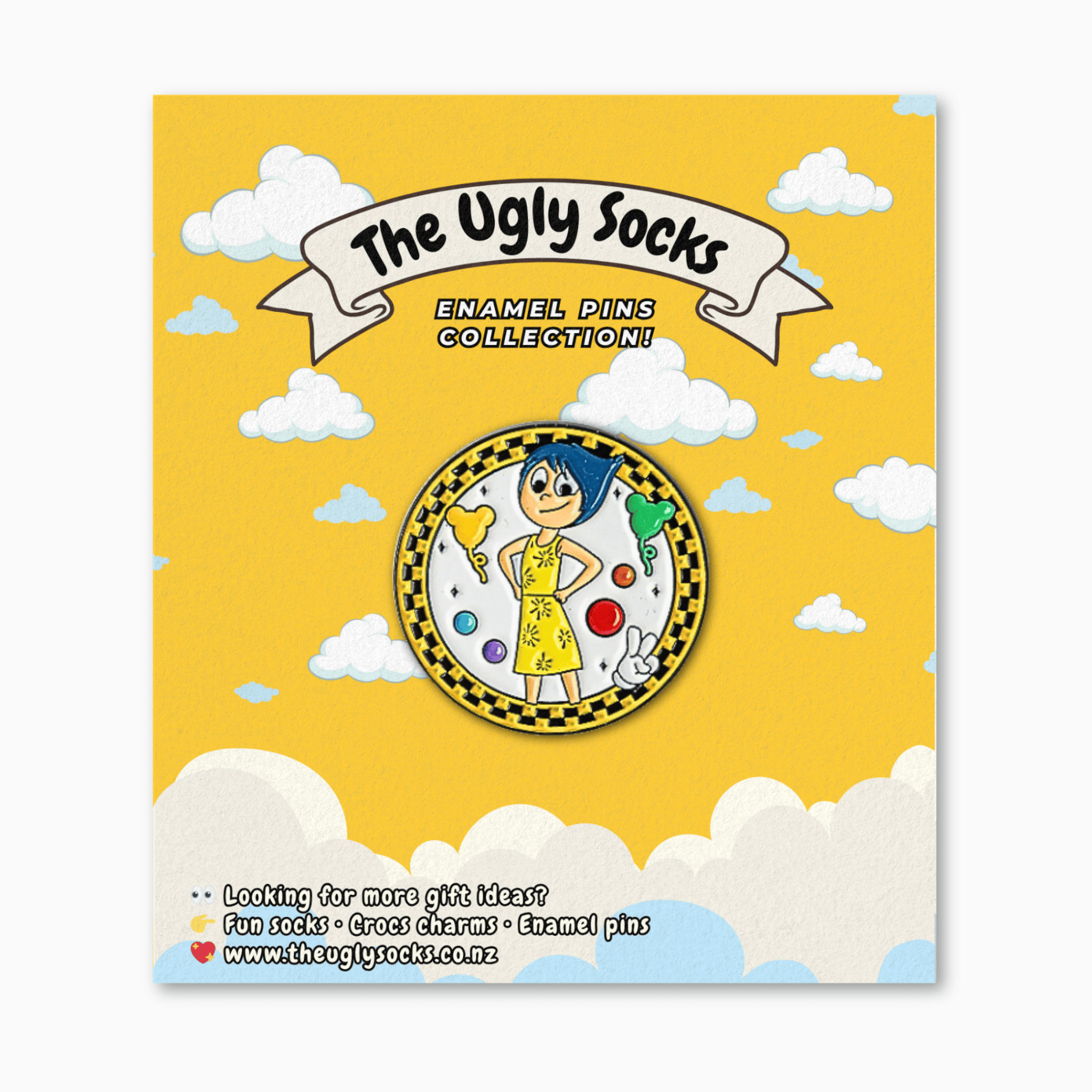 Colourful Emotions Characters Enamel Pin
