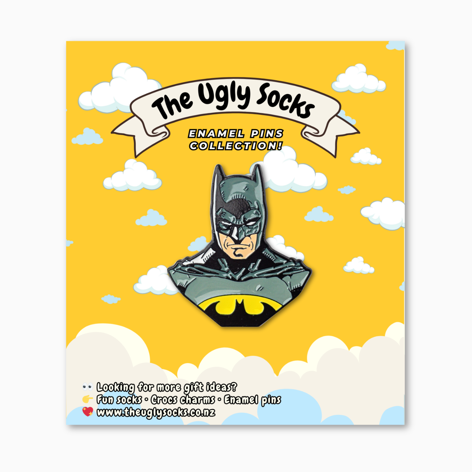 Dark Knight Bat Hero Enamel Pin