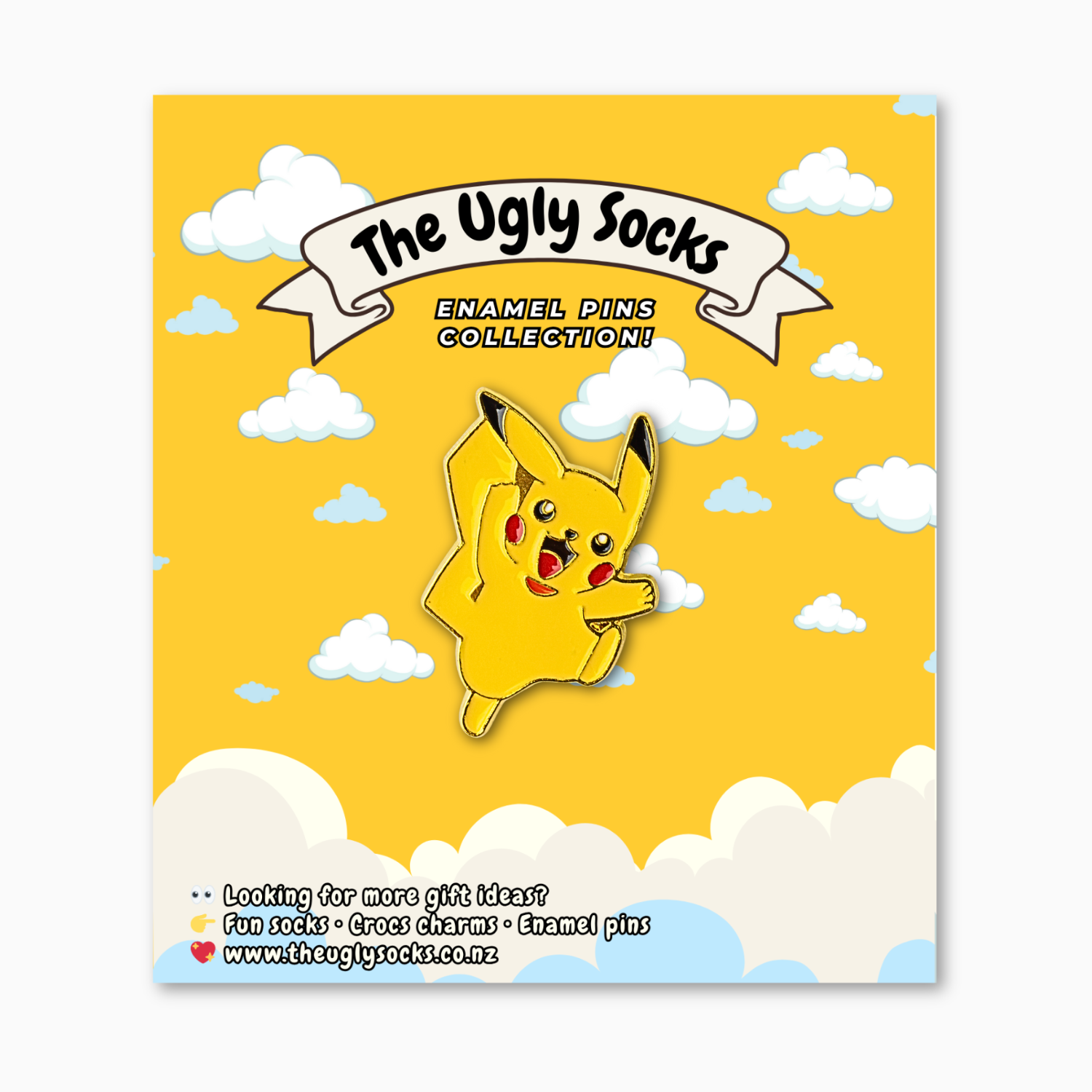 Electric Yellow Mouse Enamel Pin