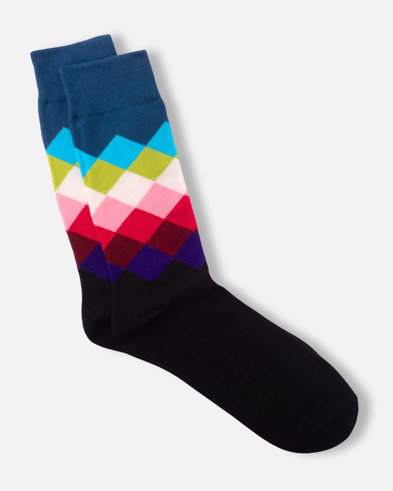 Faded Diamond Socks