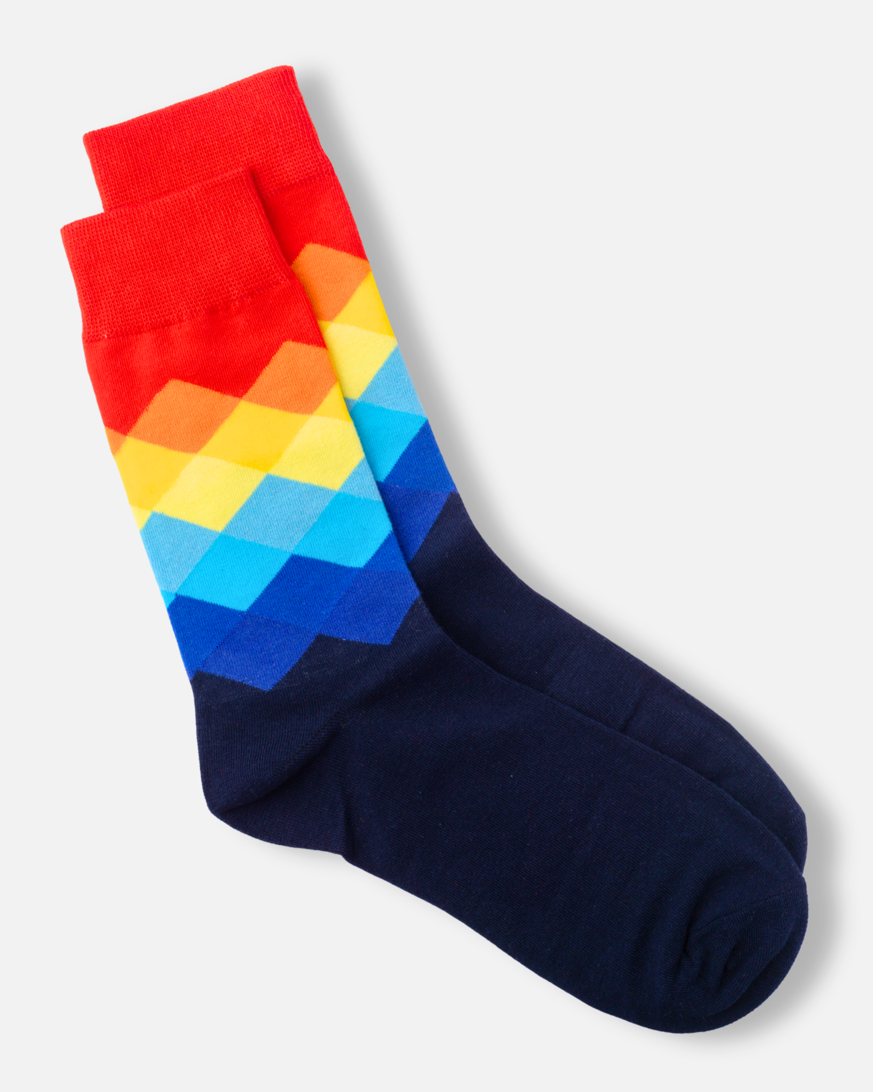 Faded Diamond Socks