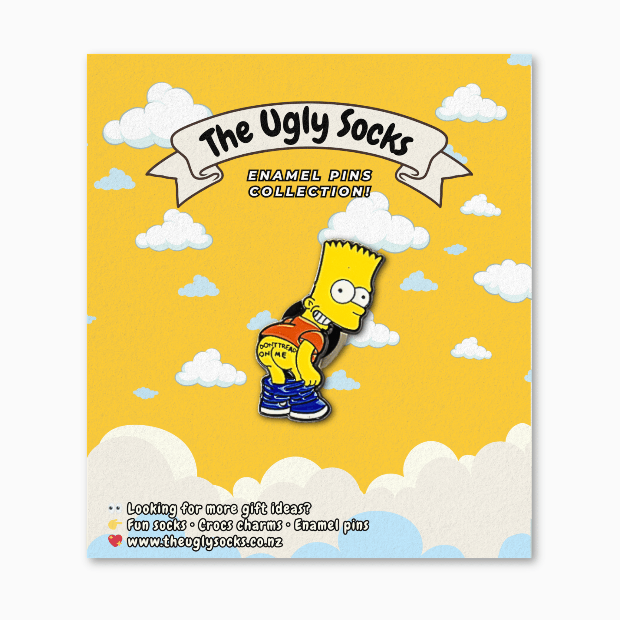 Funny Bard Simpson Enamel Pin