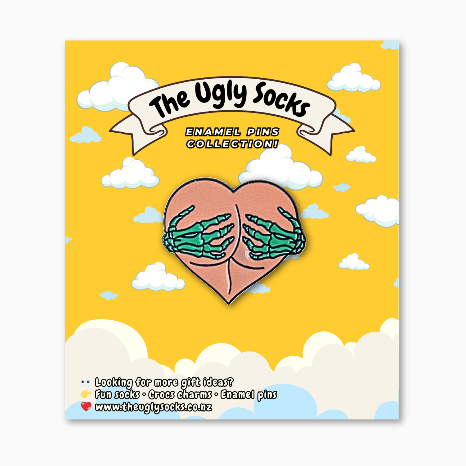 Grab Ass Enamel Pin