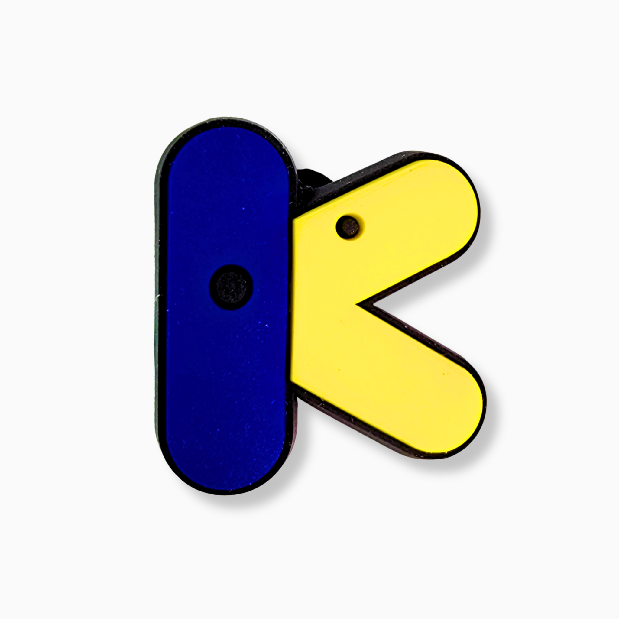K animated letter Charm