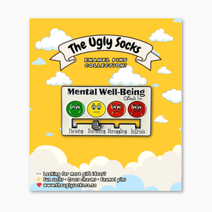 Mental Well Scale Enamel Pin