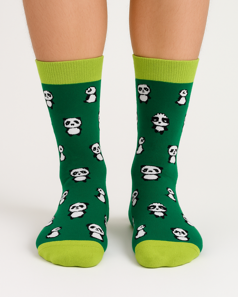 Lazy Panda Green Socks