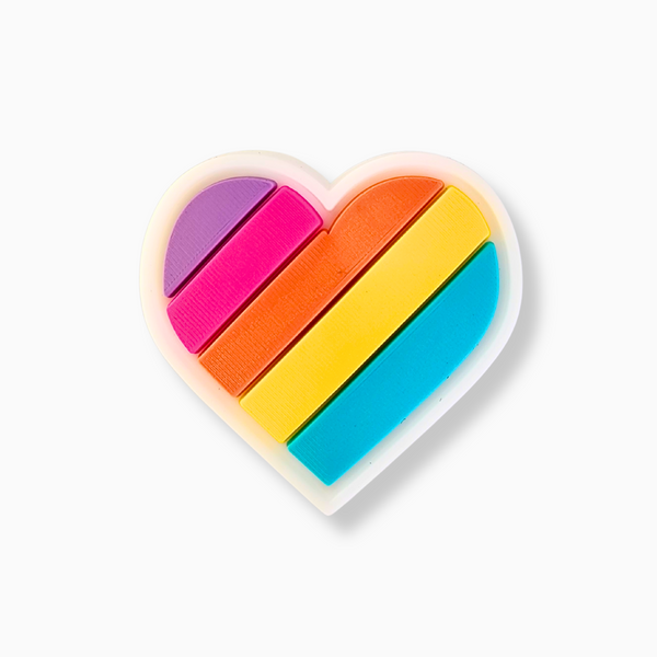 Rainbow Heart Charm