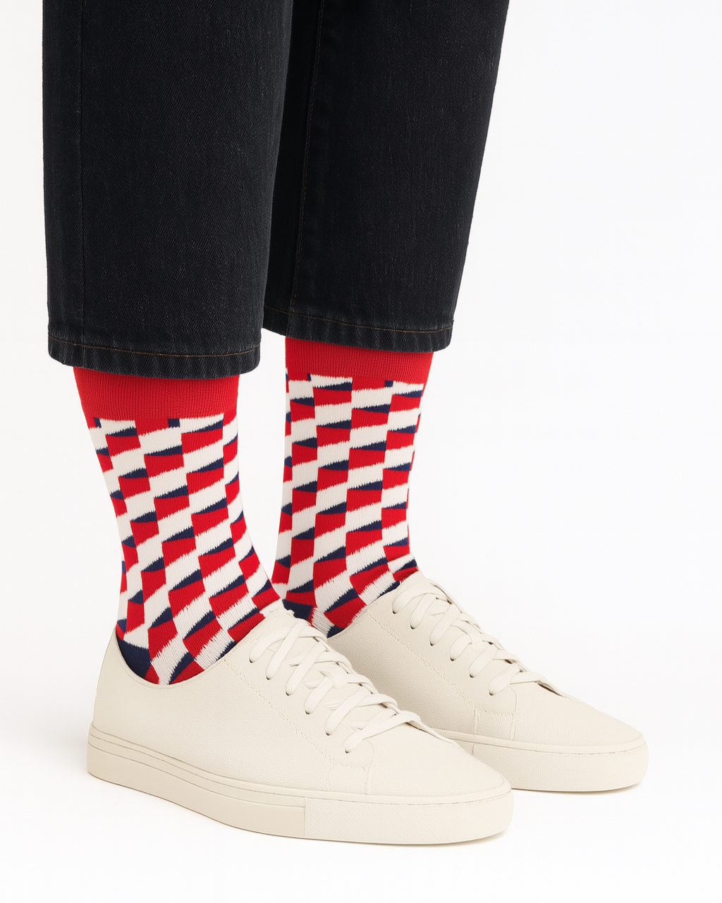 Cube Pattern Socks
