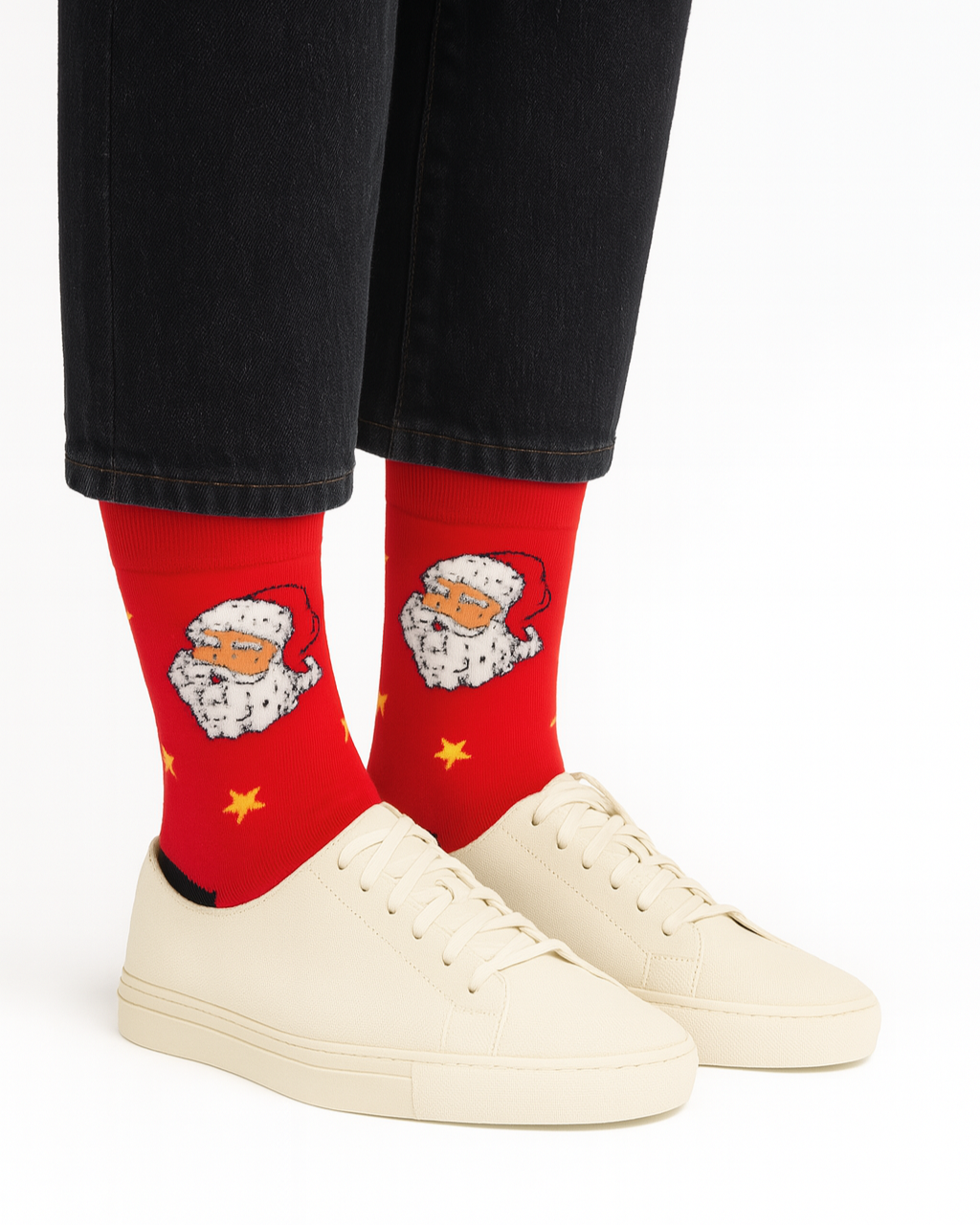 Santa Smiley Socks