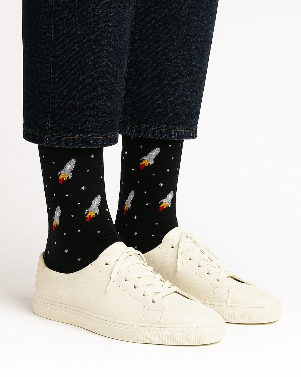 Rocket Ship Socks